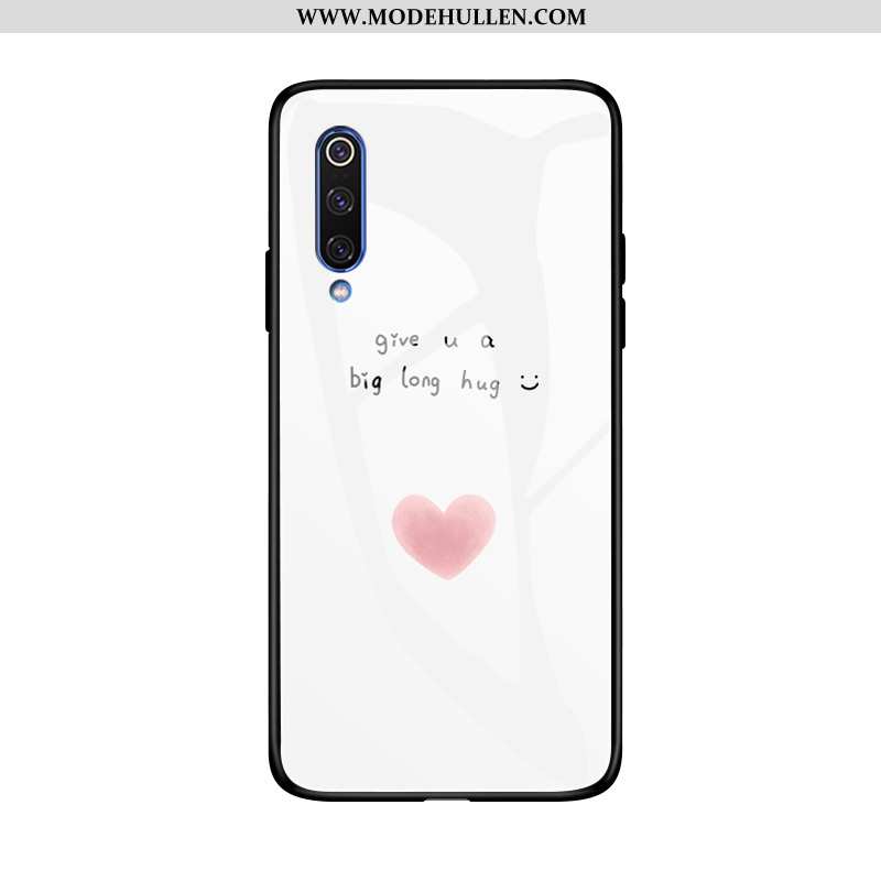 Hülle Xiaomi Mi 9 Se Glas Persönlichkeit Case Erdbeere Handy Schwer Mini Weiße