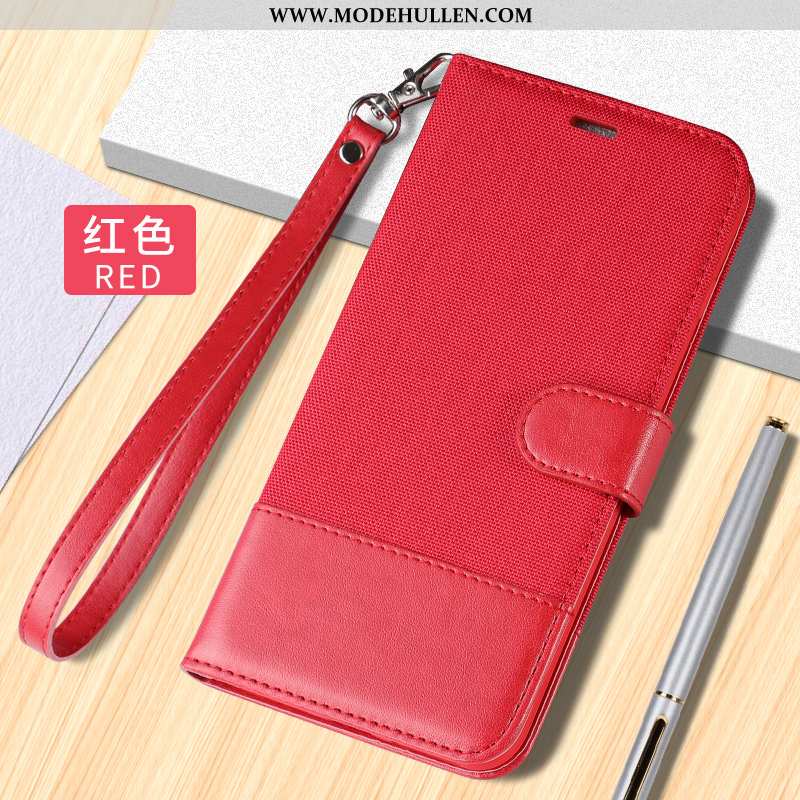 Hülle Xiaomi Mi 9 Se Lederhülle Muster Mini Folio Jugend Handy Rote
