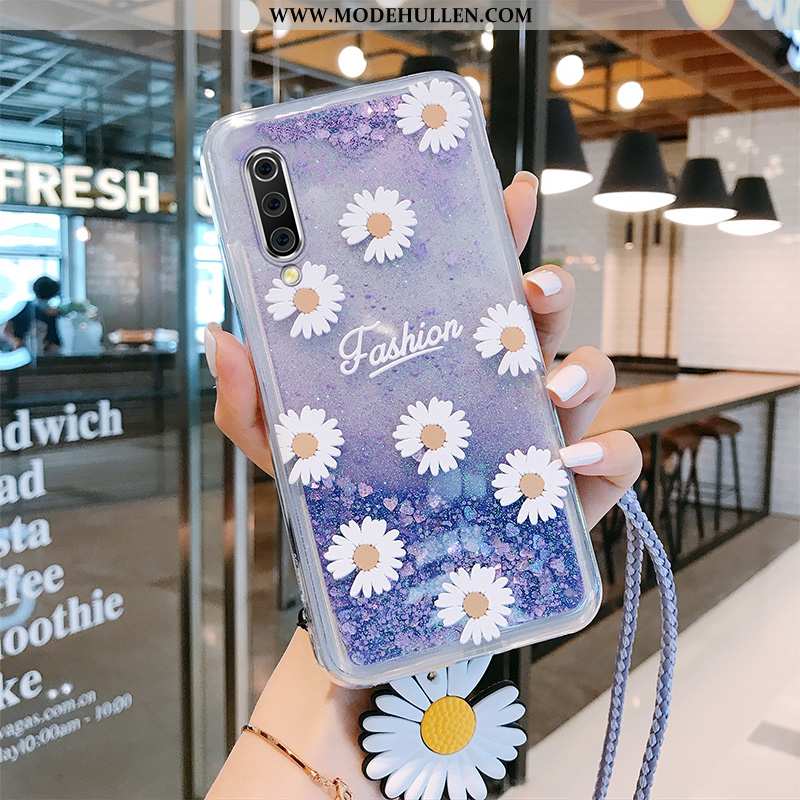 Hülle Xiaomi Mi 9 Se Schutz Hängende Verzierungen Mini Chrysanthemes Kreativ Handy Lila