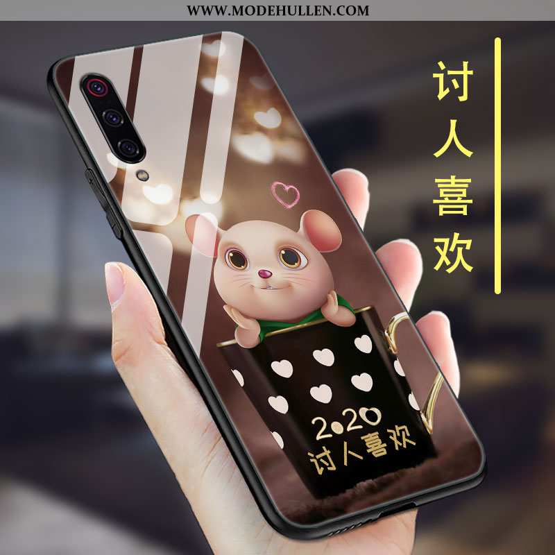 Hülle Xiaomi Mi 9 Se Trend Temperieren Spiegel Anti-sturz Einfassung Handy Schwarz