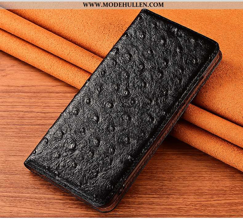 Hülle Xiaomi Mi 9 Se Weiche Silikon Folio Lederhülle Mini Muster Schwarz