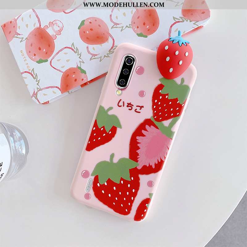 Hülle Xiaomi Mi 9 Silikon Schutz Mini Erdbeere Original Handy Rote