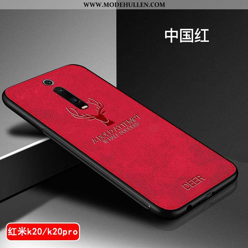 Hülle Xiaomi Mi 9t Kreativ Muster Weiche Rot Mini Netto Rot Rote