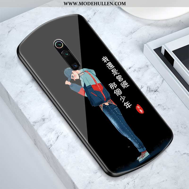 Hülle Xiaomi Mi 9t Pro Glas Trend Schwarz Case Alles Inklusive Rot