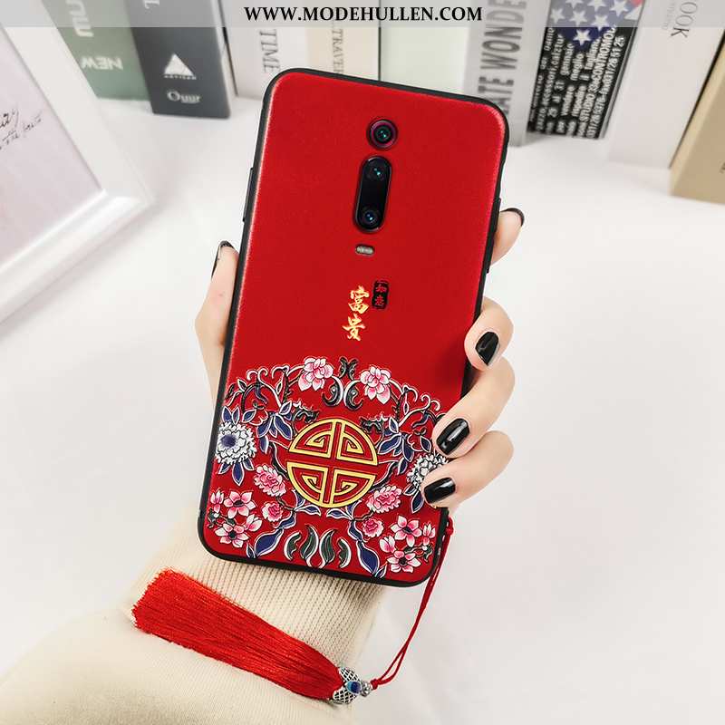 Hülle Xiaomi Mi 9t Pro Prägung Retro Totem Weiche Kreativ Trend Rote