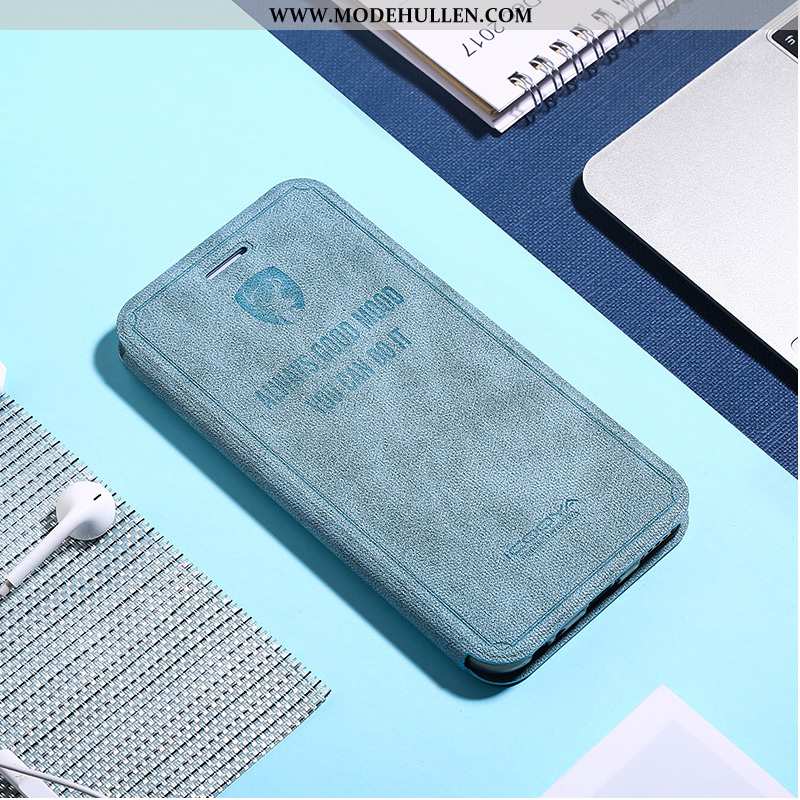 Hülle Xiaomi Mi A1 Schutz Lederhülle Anti-sturz Folio Mini Case Handy Blau