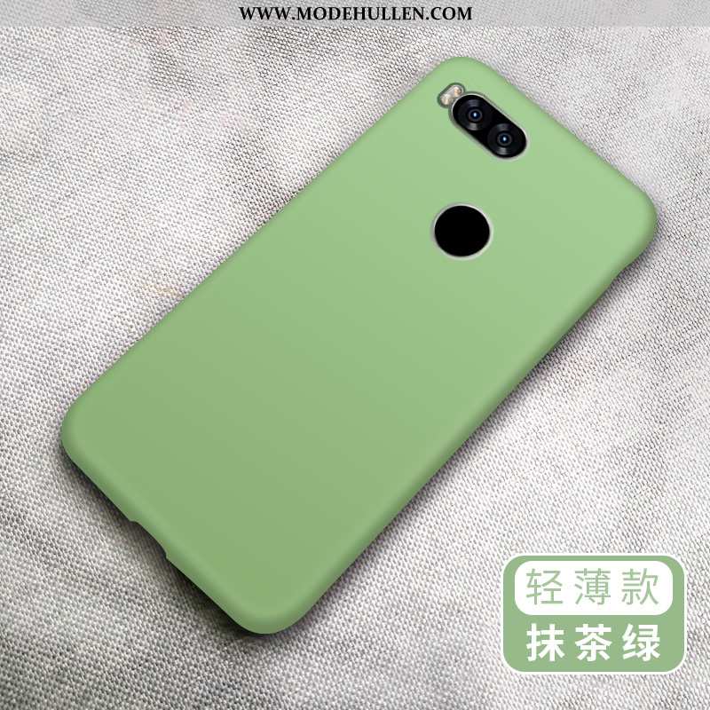Hülle Xiaomi Mi A1 Weiche Silikon Liebhaber Kreativ Alles Inklusive Mini Grün