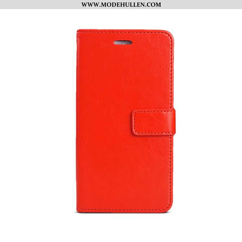 Hülle Xiaomi Mi A2 Leder Silikon Karte Mini Persönlichkeit Rot Rote