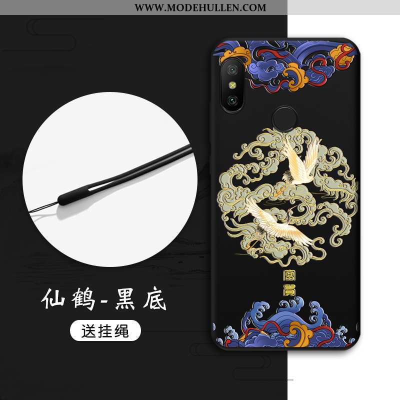 Hülle Xiaomi Mi A2 Lite Prägung Trend Wind Chinesische Art Alles Inklusive Schutz Anti-sturz Rote