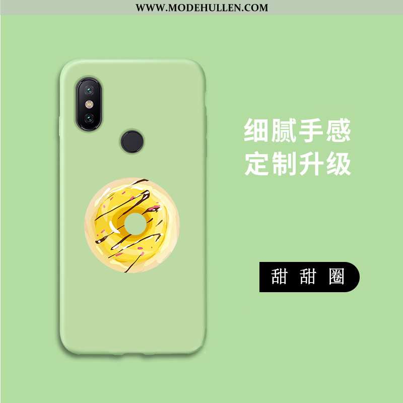 Hülle Xiaomi Mi A2 Lite Weiche Silikon Karikatur Case Handy Persönlichkeit Grün