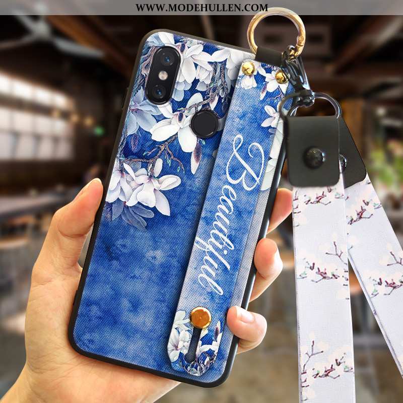 Hülle Xiaomi Mi A2 Persönlichkeit Trend Alles Inklusive Case Anti-sturz Mode Handy Blau