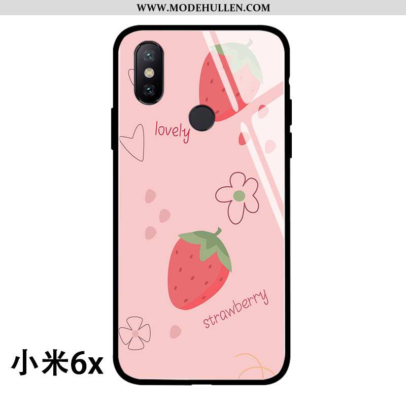 Hülle Xiaomi Mi A2 Schutz Glas Jugend Frisch Kreativ Handy Rosa