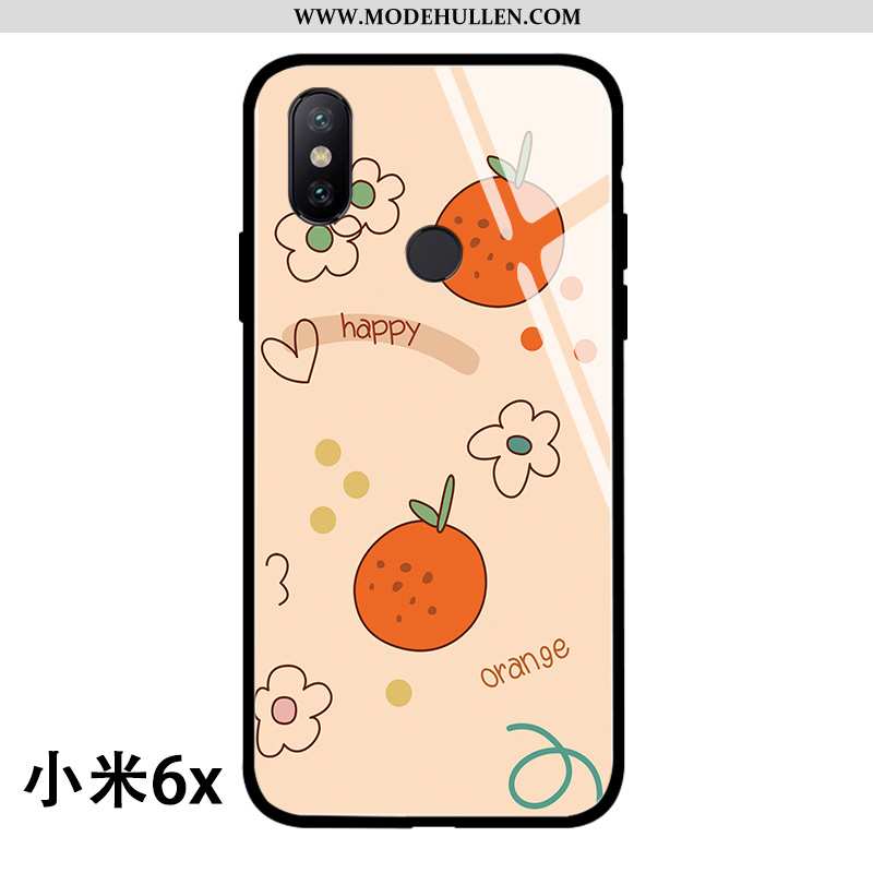 Hülle Xiaomi Mi A2 Schutz Glas Jugend Frisch Kreativ Handy Rosa