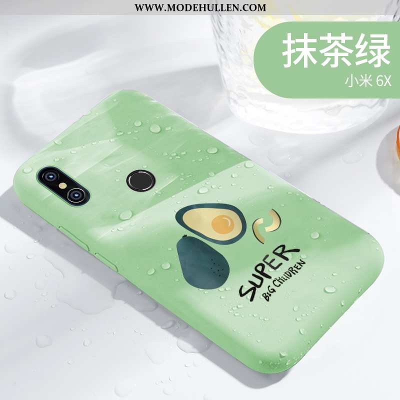 Hülle Xiaomi Mi A2 Schutz Nubuck Silikon Grün Kreativ Persönlichkeit Handy