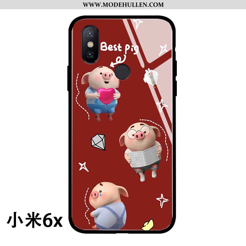 Hülle Xiaomi Mi A2 Weiche Silikon Case Jugend Liebhaber Anti-sturz Burgund