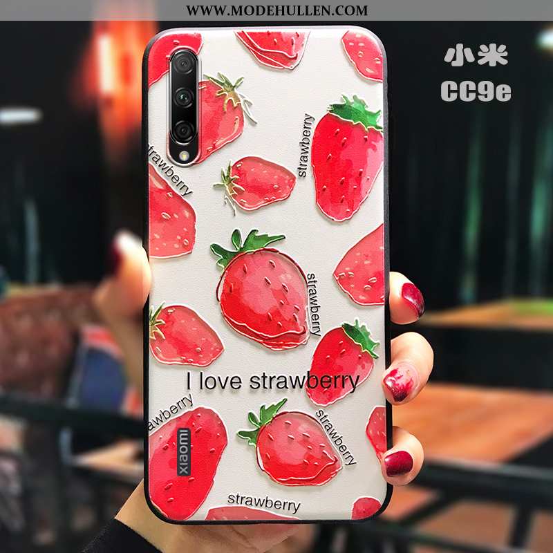 Hülle Xiaomi Mi A3 Nubuck Persönlichkeit Prägung Kunst Schutz Alles Inklusive Kreativ Rote