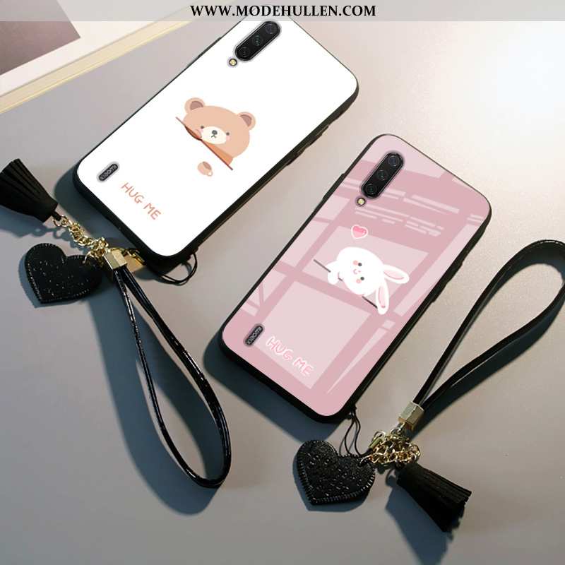 Hülle Xiaomi Mi A3 Schutz Karikatur Handy Rosa Alles Inklusive Anti-sturz Kaninchen