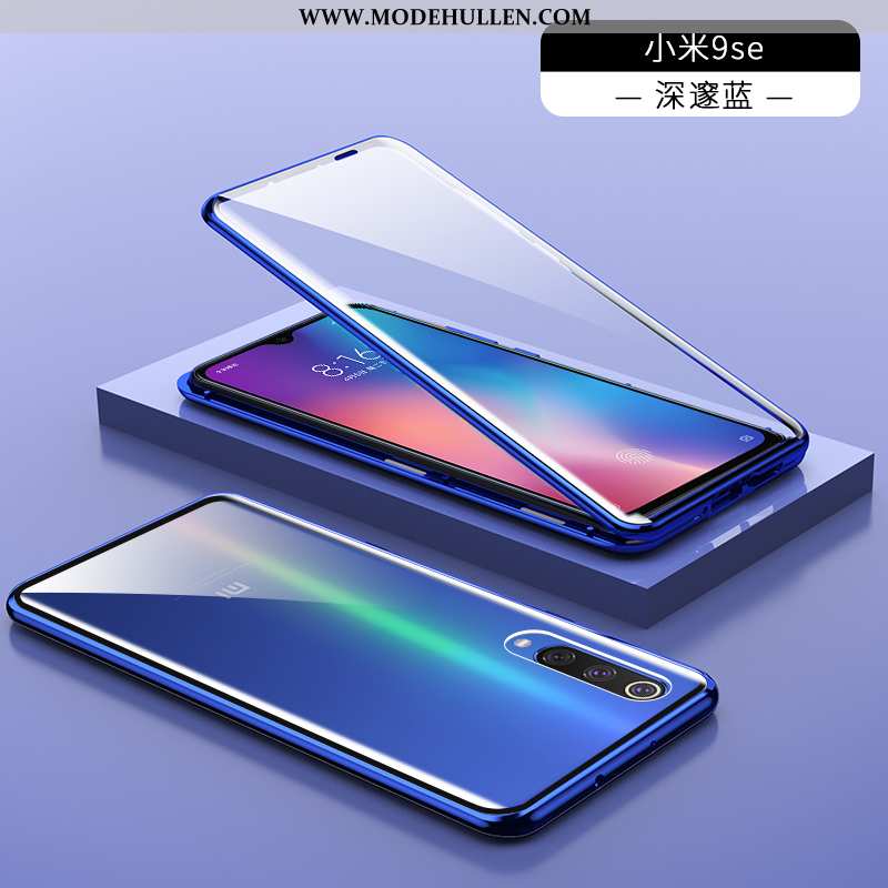 Hülle Xiaomi Mi A3 Super Dünne Anti-sturz Doppelseitig Transparent Muster Case Blau