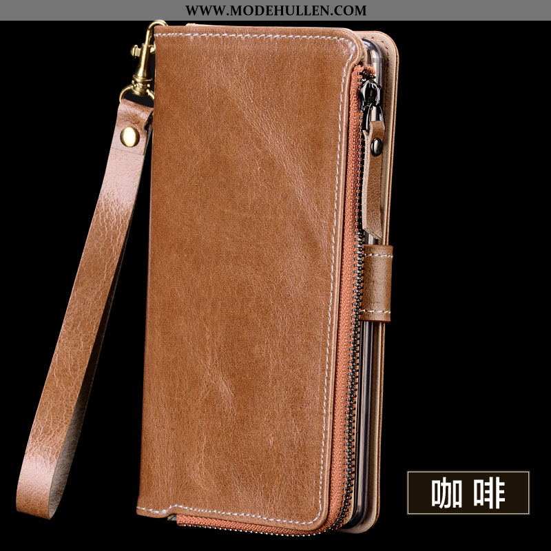 Hülle Xiaomi Mi Max 3 Lederhülle Hängende Verzierungen Outdoor Schutz Mini Case Braun