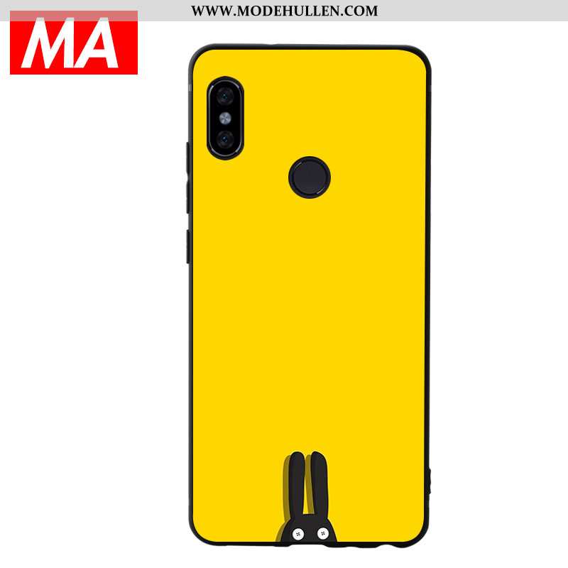 Hülle Xiaomi Mi Max 3 Weiche Silikon Case Handy Einfach Schwarz Katzen Gelbe