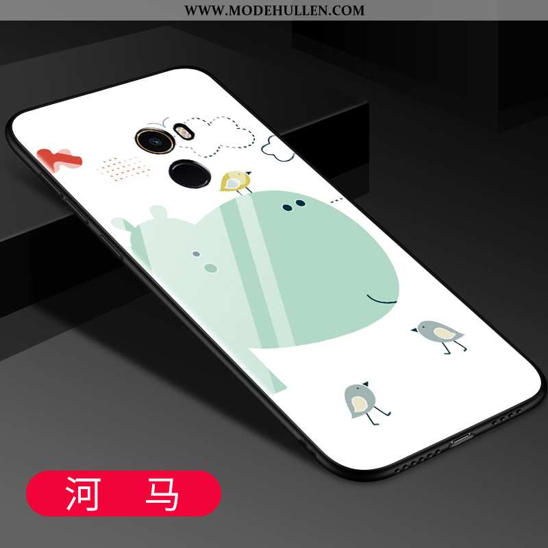 Hülle Xiaomi Mi Mix 2 Glas Mode Einfassung Trend Handy Temperieren Schwarz