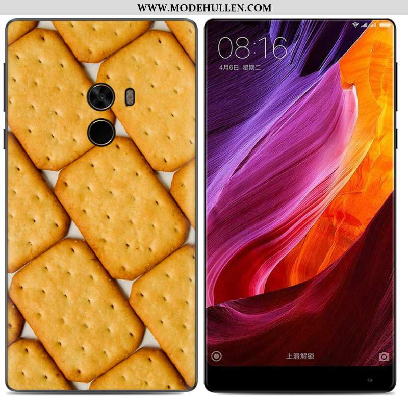 Hülle Xiaomi Mi Mix 2 Weiche Kreativ Ölgemälde Handy Gelb Case Trend Gelbe