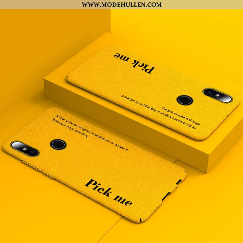 Hülle Xiaomi Mi Mix 2s Kreativ Trend Dünne Liebhaber Persönlichkeit Einfach Netto Rot Gelbe