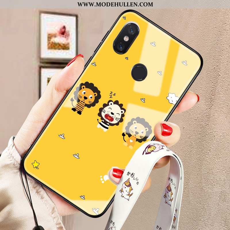 Hülle Xiaomi Mi Mix 2s Persönlichkeit Karikatur Anti-sturz Schutz Gelb Case Gelbe