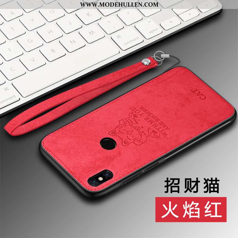 Hülle Xiaomi Mi Mix 2s Schutz Persönlichkeit Anti-sturz Stoff Muster Handy Rot Rote