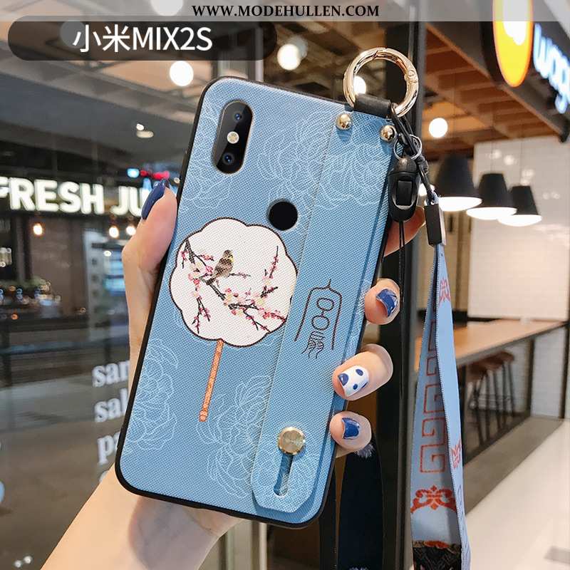 Hülle Xiaomi Mi Mix 2s Silikon Schutz Chinesische Art Mini Case Alles Inklusive Weiche Blau