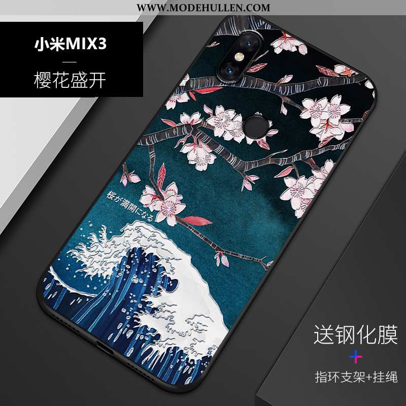 Hülle Xiaomi Mi Mix 3 Persönlichkeit Prägung Trend Weiche Alles Inklusive Angepasst Blau