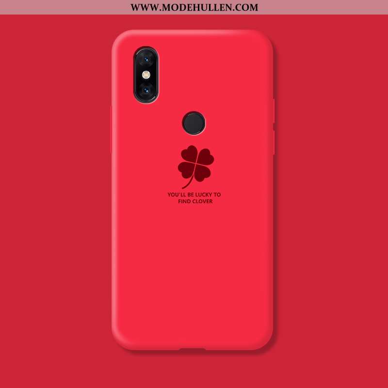 Hülle Xiaomi Mi Mix 3 Weiche Silikon Anti-sturz Mini Handy Kreativ Netto Rot Rosa