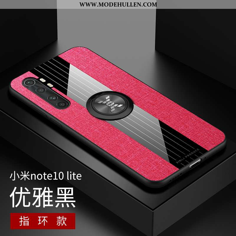 Hülle Xiaomi Mi Note 10 Lite Nubuck Muster Case Jugend Anti-sturz Mini Silikon Rote