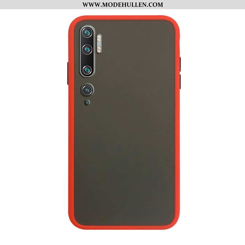 Hülle Xiaomi Mi Note 10 Nubuck Anti-sturz Schutz Handy Case Rote