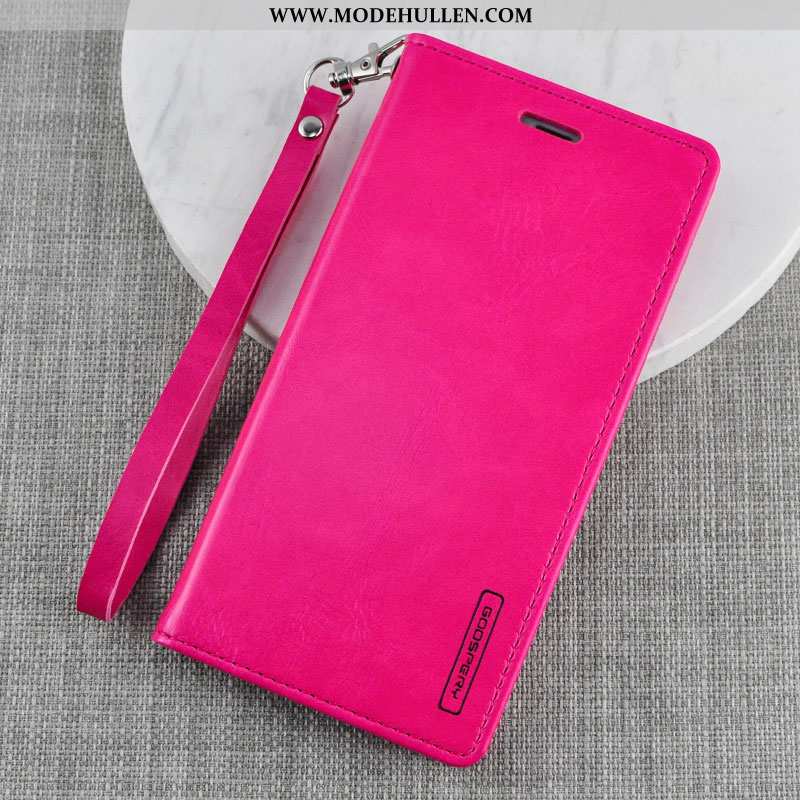 Hülle Xiaomi Mi Note 10 Schutz Lederhülle Super Brieftasche Dünne Rot Rosa
