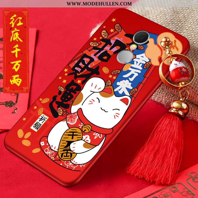 Hülle Xiaomi Redmi 5 Schutz Persönlichkeit Katzen Neu Trend Weiche Silikon Rote