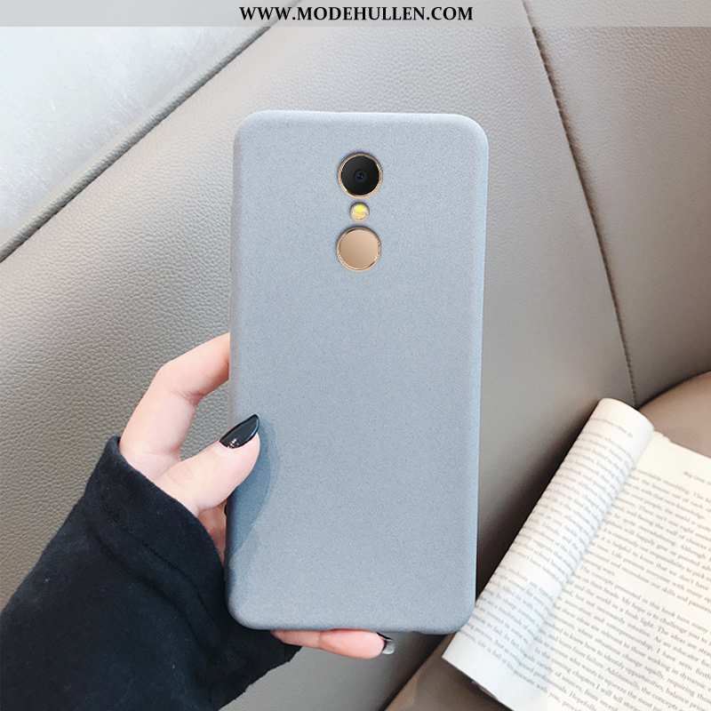 Hülle Xiaomi Redmi 5 Trend Weiche Nubuck Einfassung Schutz Handy Case Grau