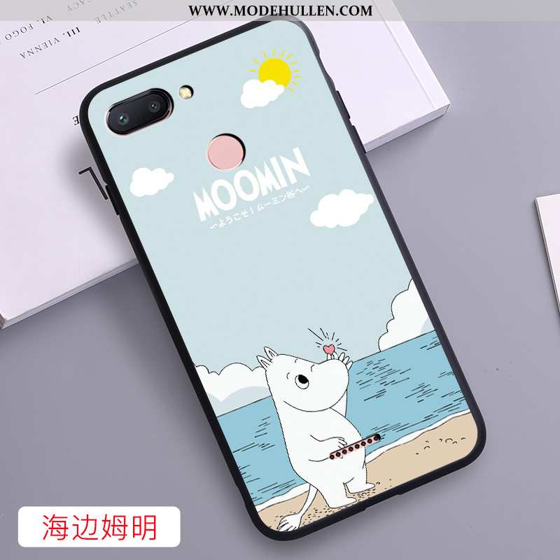 Hülle Xiaomi Redmi 6 Persönlichkeit Kreativ Schutz Handy Nette Weiche Karikatur Blau