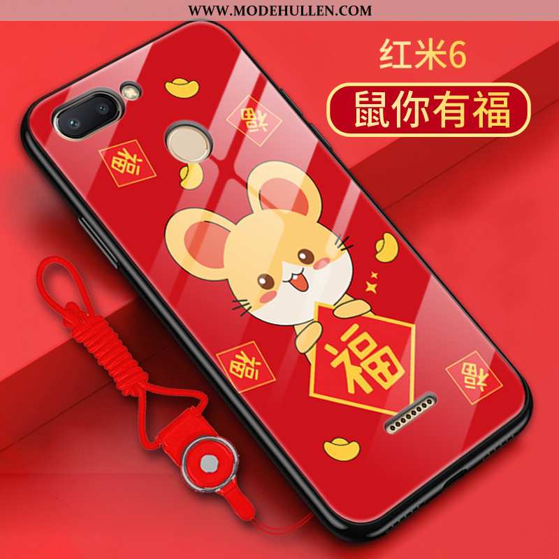 Hülle Xiaomi Redmi 6 Trend Silikon Alles Inklusive Rot Neu Nubuck Rote