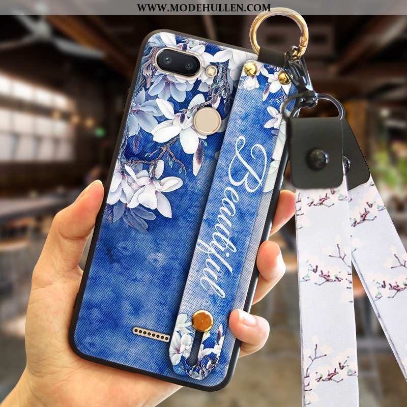 Hülle Xiaomi Redmi 6 Weiche Silikon Rot Kreativ Case Alles Inklusive Blau
