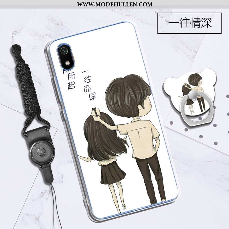Hülle Xiaomi Redmi 7a Persönlichkeit Karikatur Weiche Silikon Handy Einfassung Lila