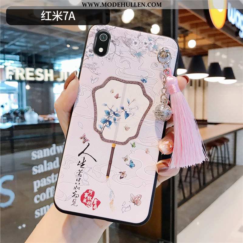 Hülle Xiaomi Redmi 7a Persönlichkeit Kreativ Silikon Chinesische Art Rutschfest Anti-sturz Handy Ros
