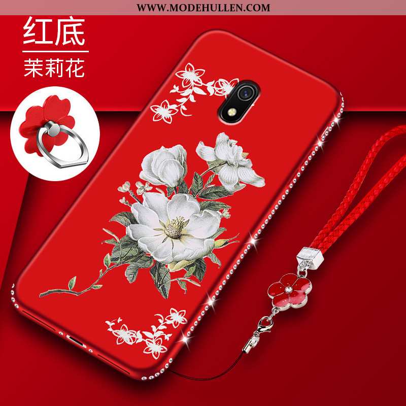 Hülle Xiaomi Redmi 8a Mode Nubuck Schutz Rot Alles Inklusive Super Rote
