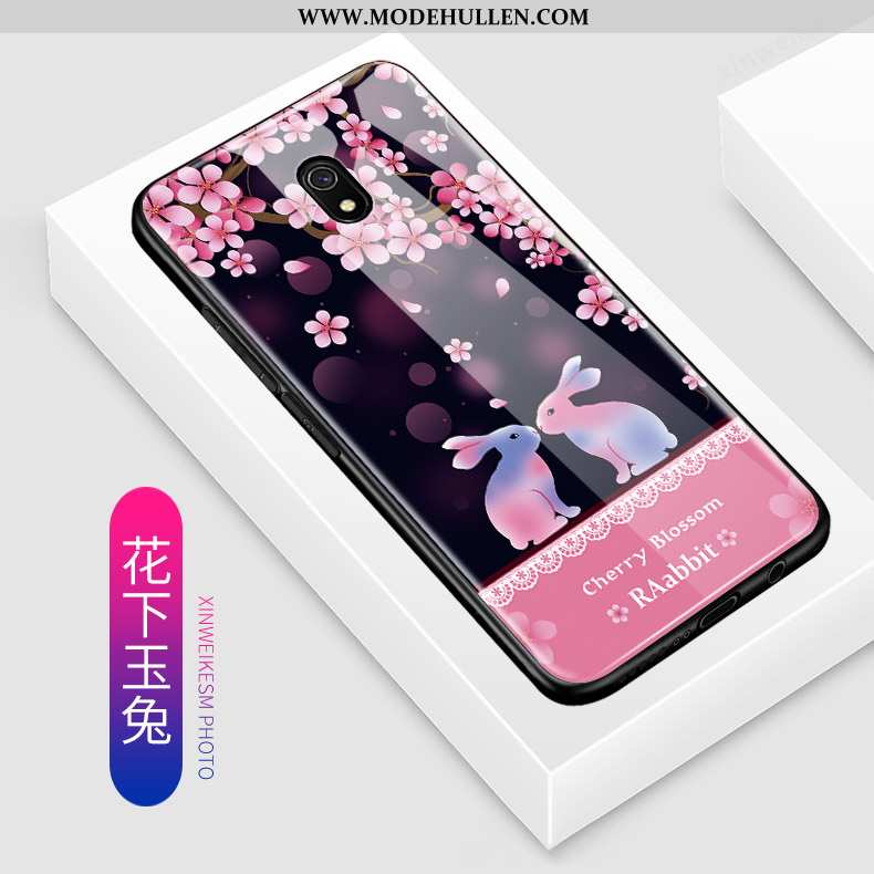 Hülle Xiaomi Redmi 8a Nette Schutz Karikatur Mini Glas Alles Inklusive Rosa