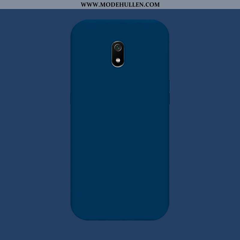 Hülle Xiaomi Redmi 8a Nubuck Anti-sturz Silikonschutztrendweiche Blau Case