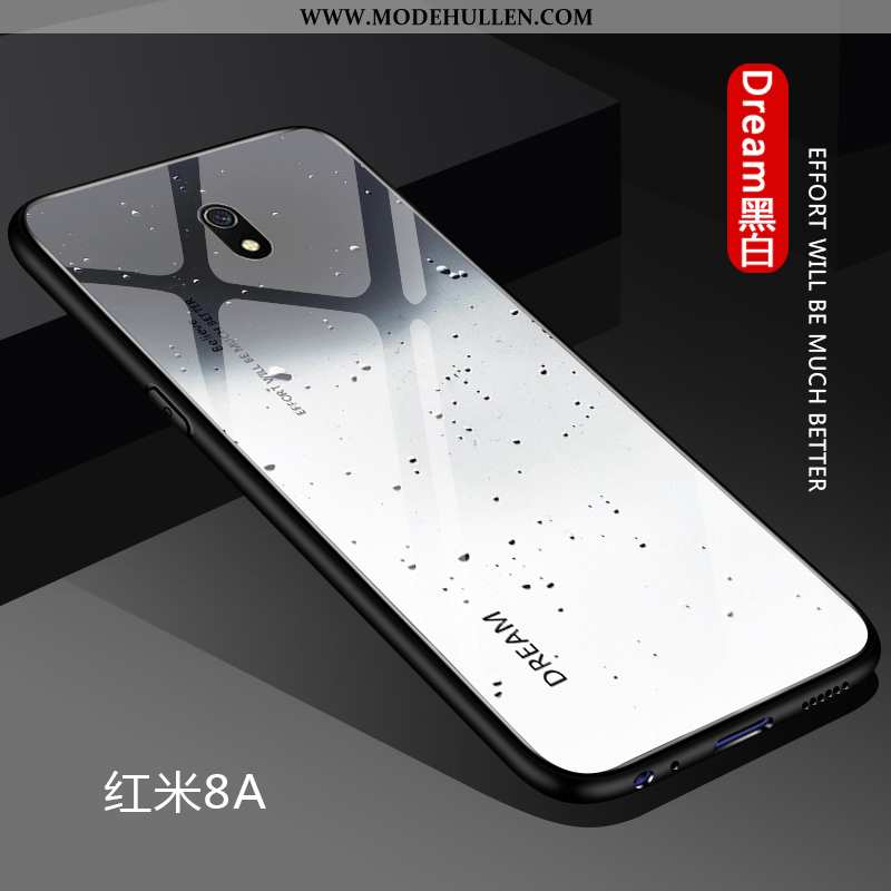 Hülle Xiaomi Redmi 8a Weiche Dünne Schwer Mini Angepasst Anti-sturz Einfach Weiße