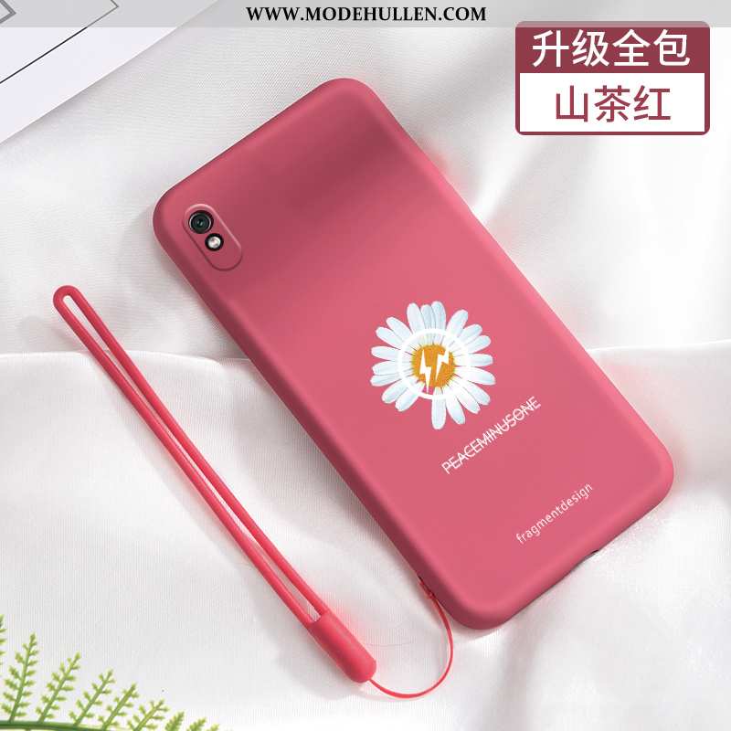 Hülle Xiaomi Redmi 9a Schutz Nubuck Anti-sturz Handy Mini Netto Rot Trend Rote