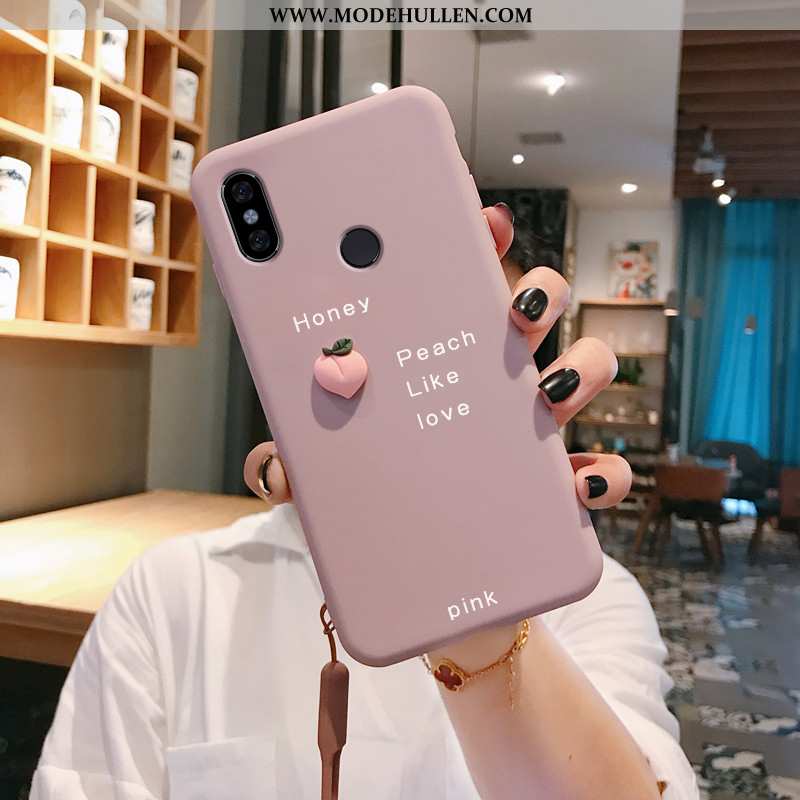 Hülle Xiaomi Redmi Note 6 Pro Kreativ Aus Holz Handy Trend Persönlichkeit Kuh Rosa