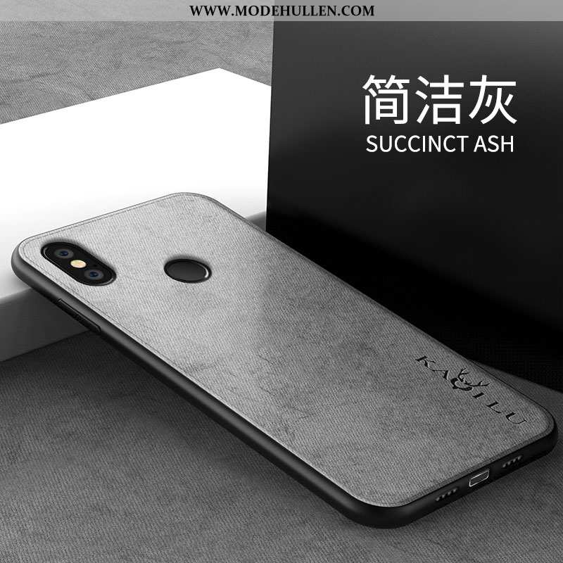 Hülle Xiaomi Redmi Note 6 Pro Muster Trend Silikon Weiche Kreativ Einfach Liebhaber Grau