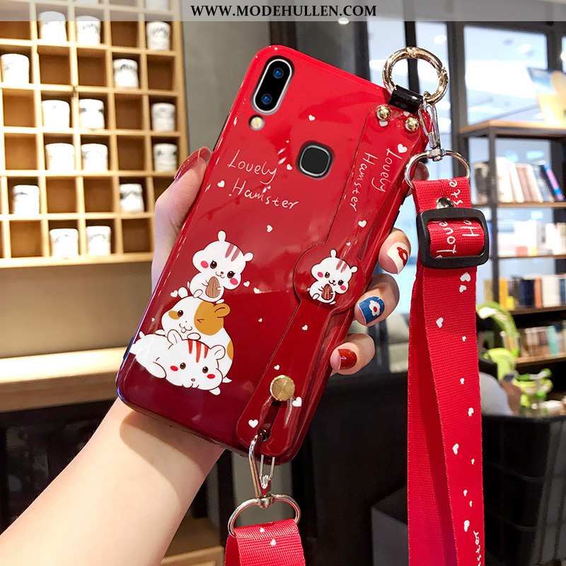 Hülle Xiaomi Redmi Note 7 Schutz Hängende Verzierungen Anti-sturz Weiche Silikon Handy Rote